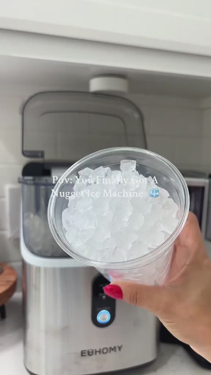 Countertop Nugget Ice Maker – Soft Chewable Pebble Ice in Minutes